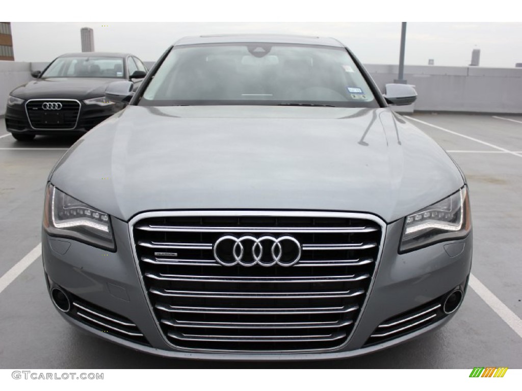 2013 A8 L 3.0T quattro - Quartz Gray Metallic / Black photo #2