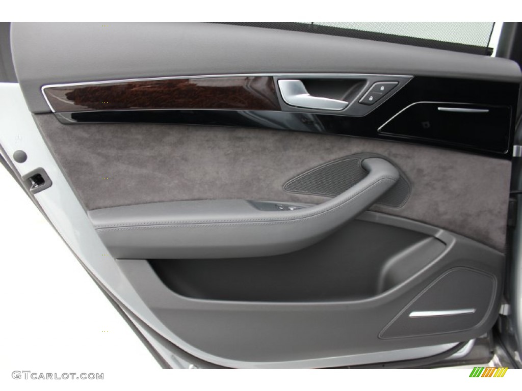 2013 A8 L 3.0T quattro - Quartz Gray Metallic / Black photo #40