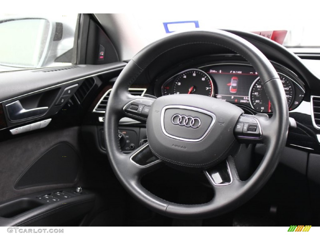 2013 A8 L 3.0T quattro - Quartz Gray Metallic / Black photo #46