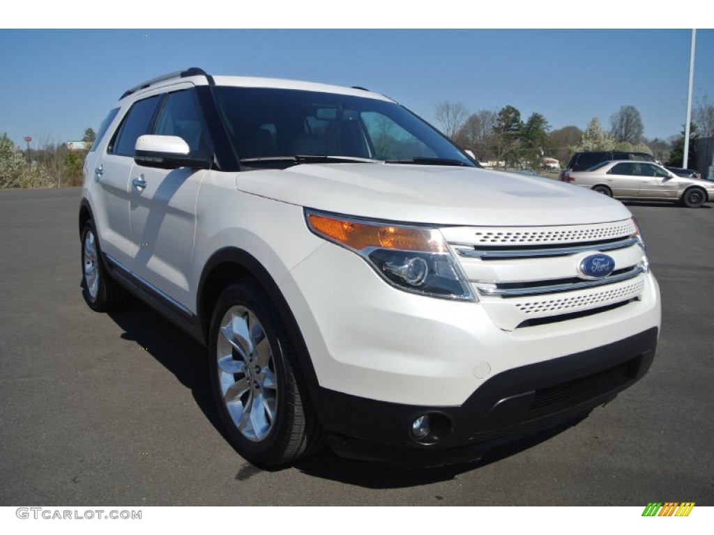 2011 Explorer Limited - White Platinum Tri-Coat / Medium Light Stone photo #1