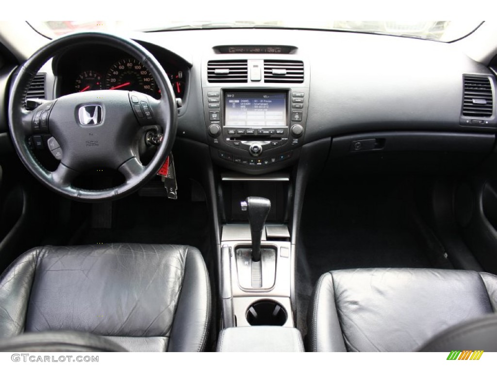 2005 Honda Accord EX-L V6 Sedan Black Dashboard Photo #91882547