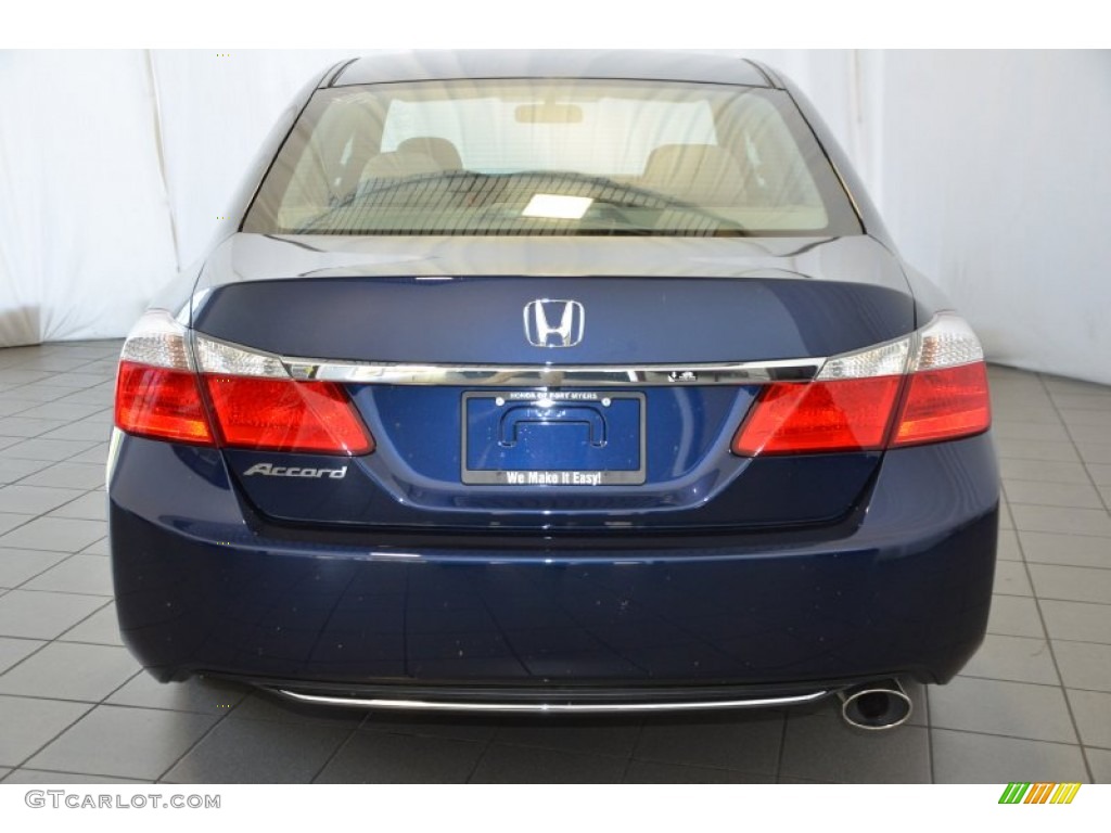 2014 Accord EX Sedan - Obsidian Blue Pearl / Gray photo #7