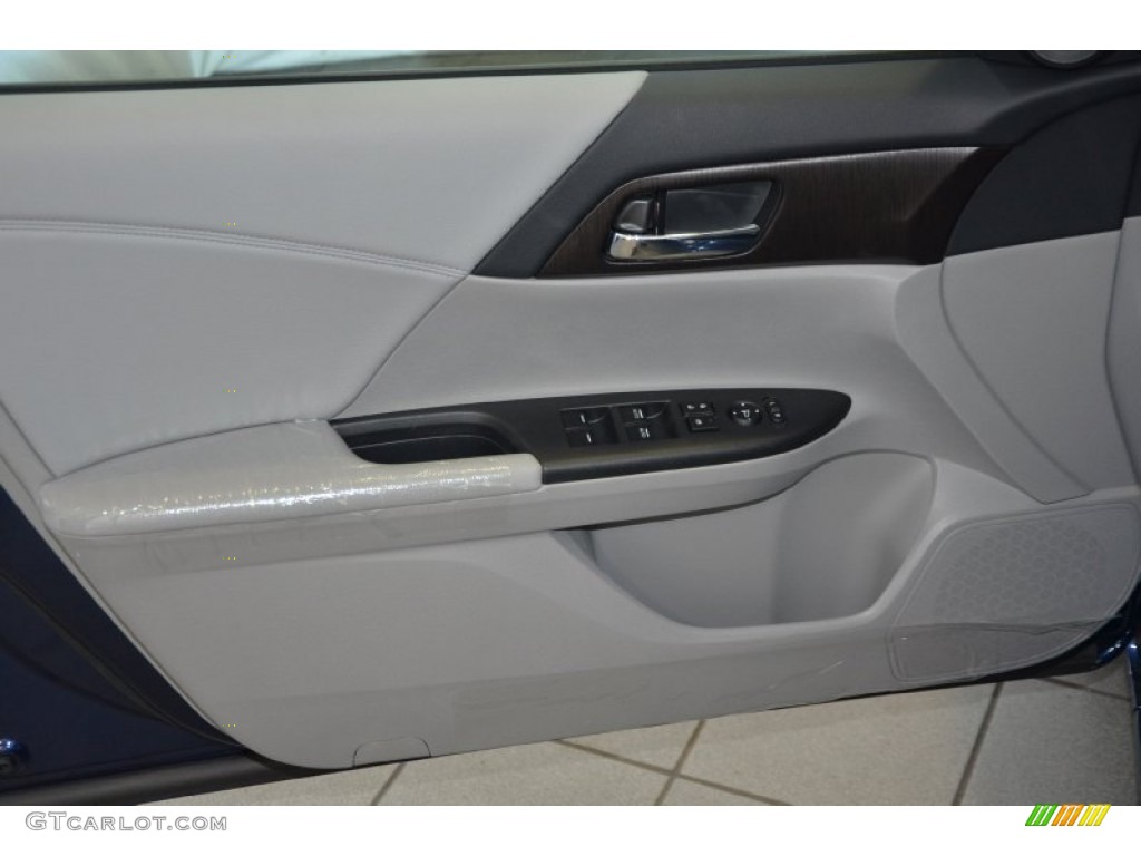 2014 Accord EX Sedan - Obsidian Blue Pearl / Gray photo #9