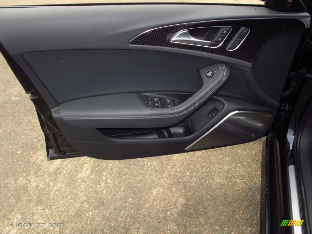 2014 S6 Prestige quattro Sedan - Moonlight Blue Metallic / Black Valcona w/Sport Stitched Diamond photo #8