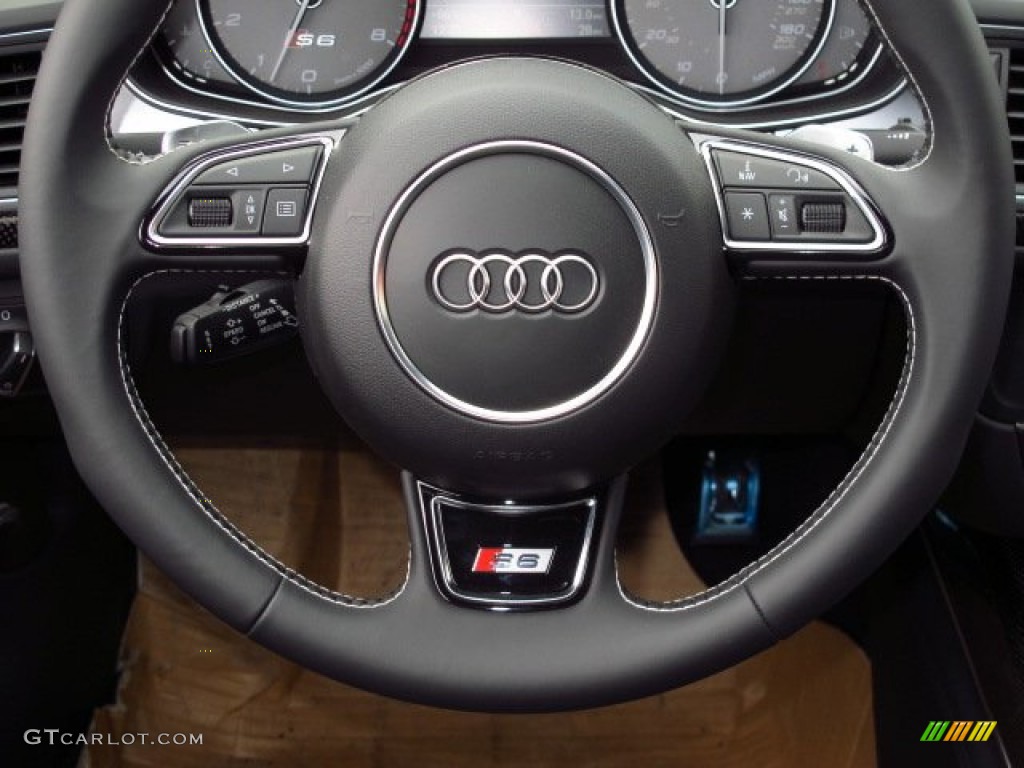 2014 S6 Prestige quattro Sedan - Moonlight Blue Metallic / Black Valcona w/Sport Stitched Diamond photo #20