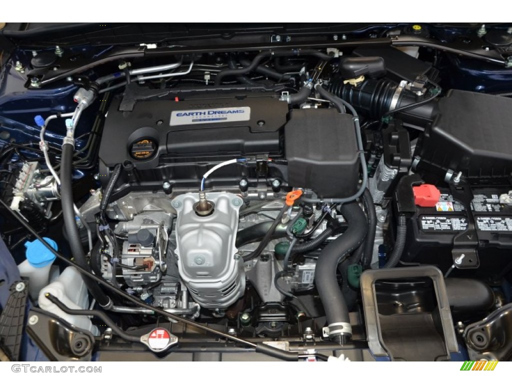 2014 Accord EX Sedan - Obsidian Blue Pearl / Gray photo #32
