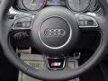 2014 Audi S6 Black Valcona w/Sport Stitched Diamond Interior Steering Wheel Photo