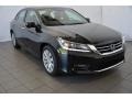 2014 Crystal Black Pearl Honda Accord EX-L V6 Sedan  photo #1