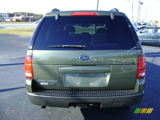 2003 Explorer XLT - Estate Green Metallic / Medium Parchment Beige photo #4