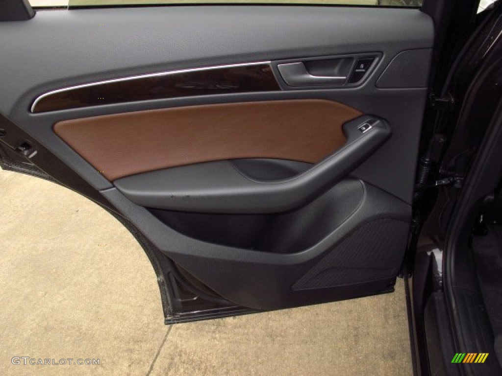 2014 Audi Q5 2.0 TFSI quattro Chestnut Brown Door Panel Photo #91886918