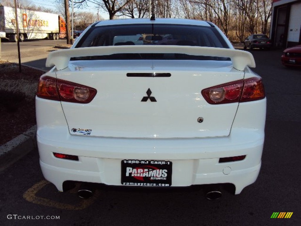 2009 Lancer RALLIART - Wicked White Satin / Black photo #4