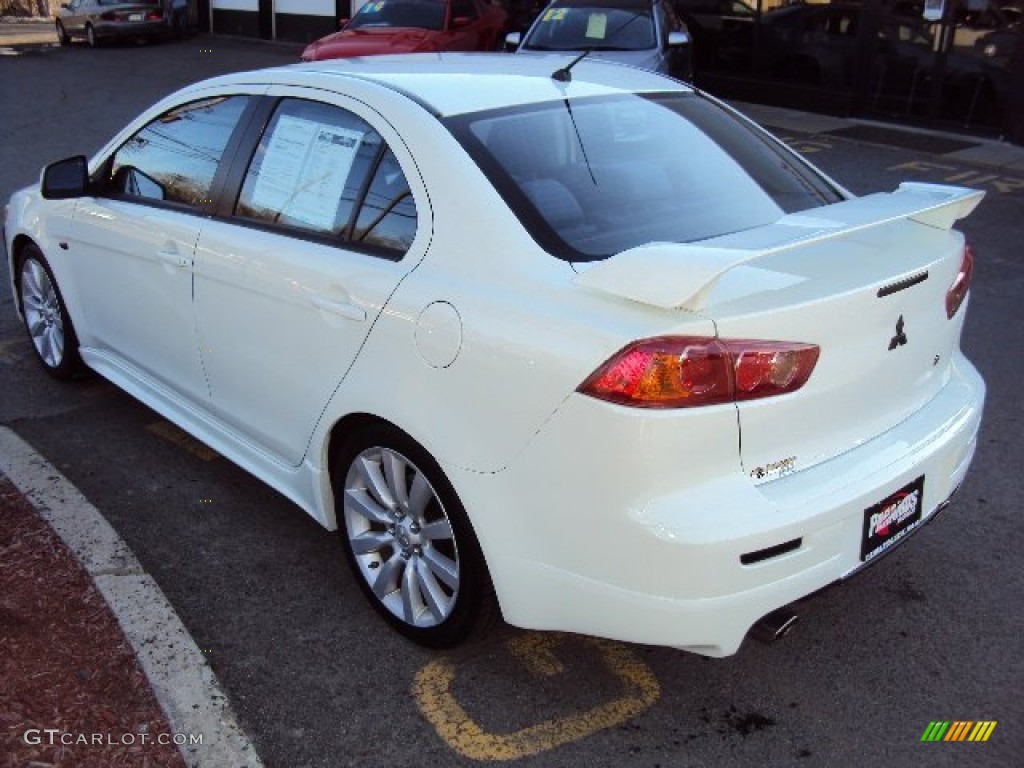 2009 Lancer RALLIART - Wicked White Satin / Black photo #6