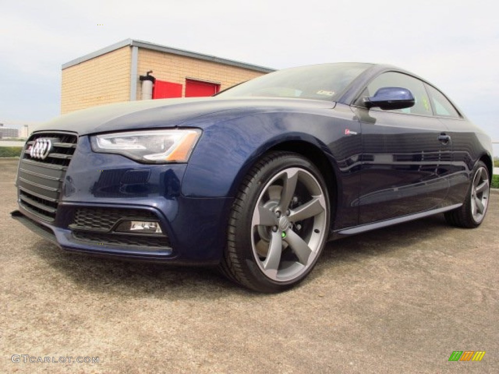 2014 S5 3.0T Prestige quattro Coupe - Estoril Blue Crystal / Black photo #4