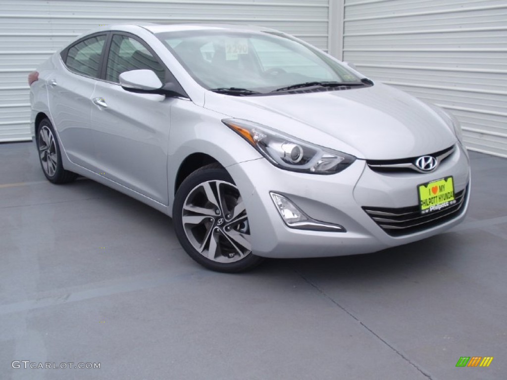 2014 Elantra Limited Sedan - Silver / Gray photo #1