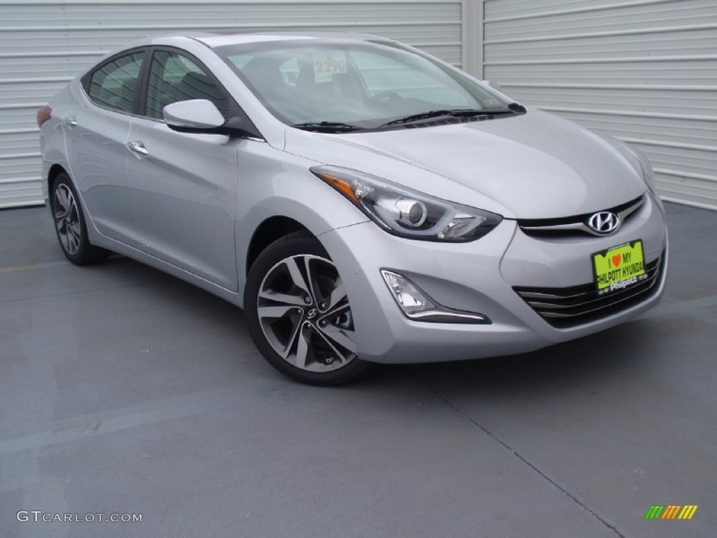 2014 Elantra Limited Sedan - Silver / Gray photo #2