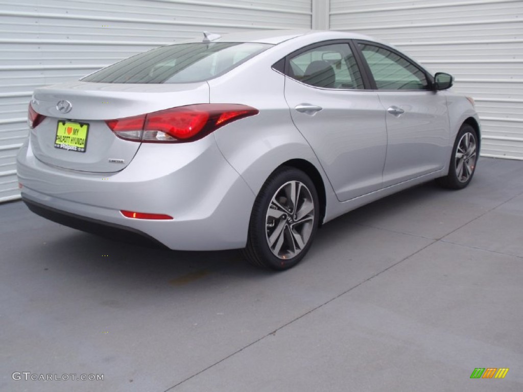 2014 Elantra Limited Sedan - Silver / Gray photo #4
