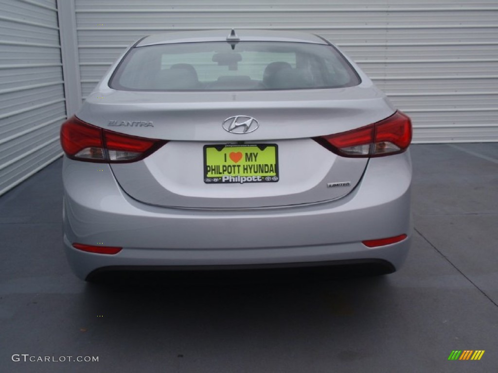 2014 Elantra Limited Sedan - Silver / Gray photo #5