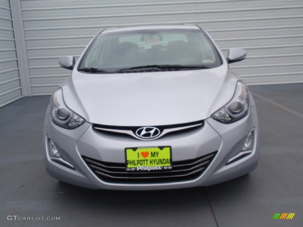 2014 Elantra Limited Sedan - Silver / Gray photo #8