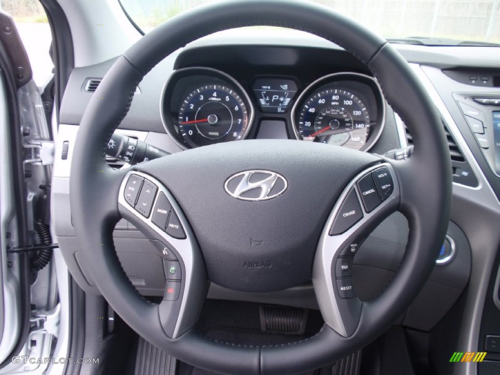 2014 Elantra Limited Sedan - Silver / Gray photo #31
