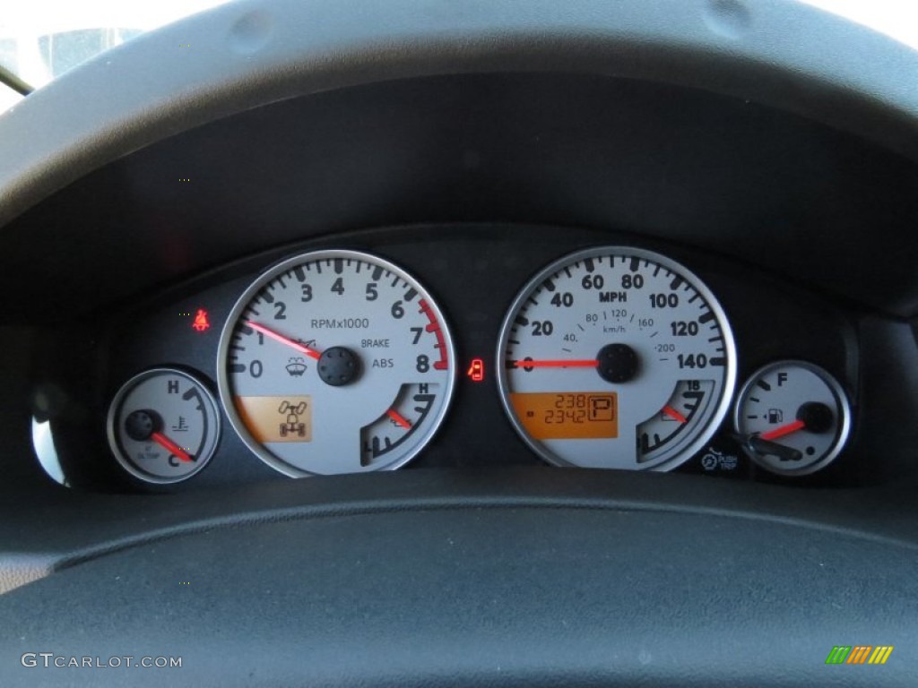 2014 Nissan Frontier Pro-4X Crew Cab 4x4 Gauges Photo #91889777