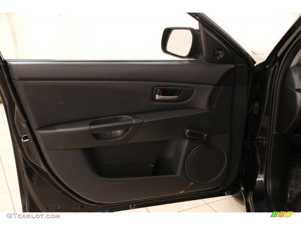 2008 Mazda MAZDA3 i Touring Sedan Black Door Panel Photo #91890002