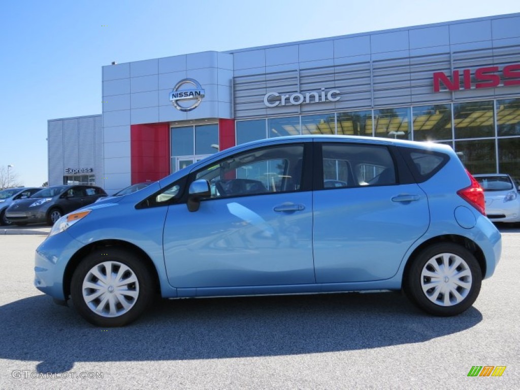 2014 Versa Note S Plus - Morningsky Blue / Charcoal photo #2