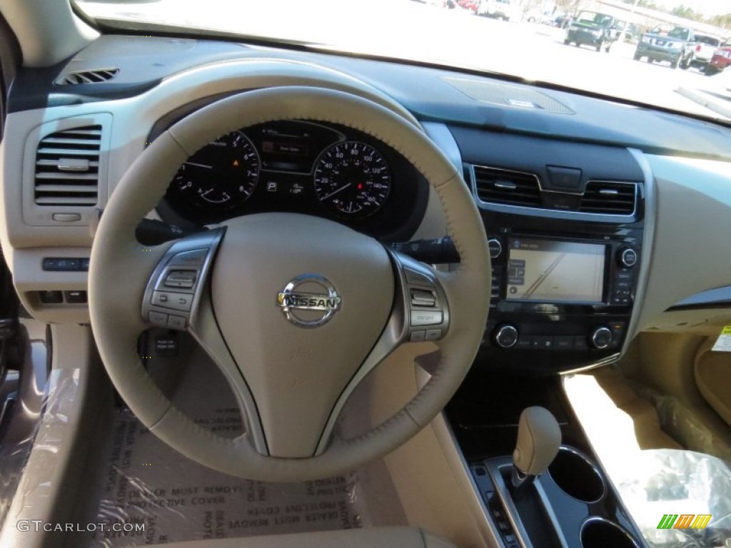 2014 Nissan Altima 2.5 SL Beige Dashboard Photo #91890567
