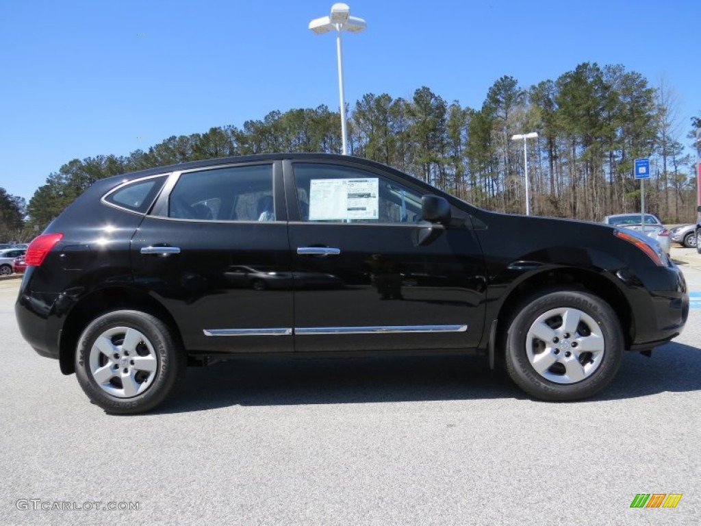 Super Black 2014 Nissan Rogue Select S Exterior Photo #91890722