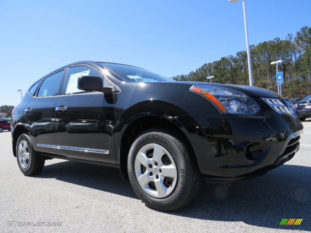 Super Black 2014 Nissan Rogue Select S Exterior Photo #91890734