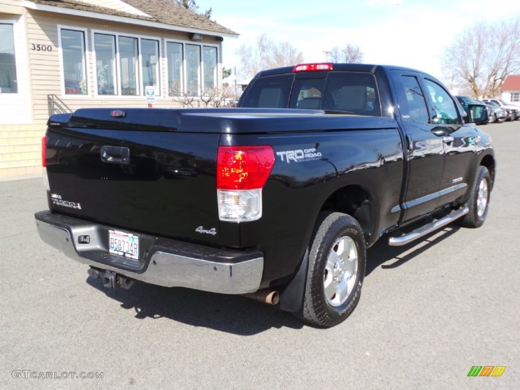 2011 Tundra Limited Double Cab 4x4 - Black / Graphite Gray photo #5