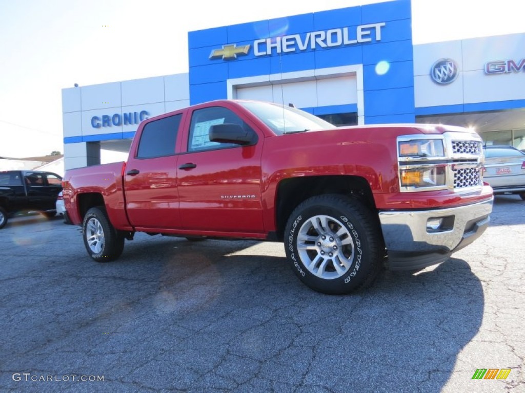 2014 Silverado 1500 LT Crew Cab - Victory Red / Jet Black/Dark Ash photo #1