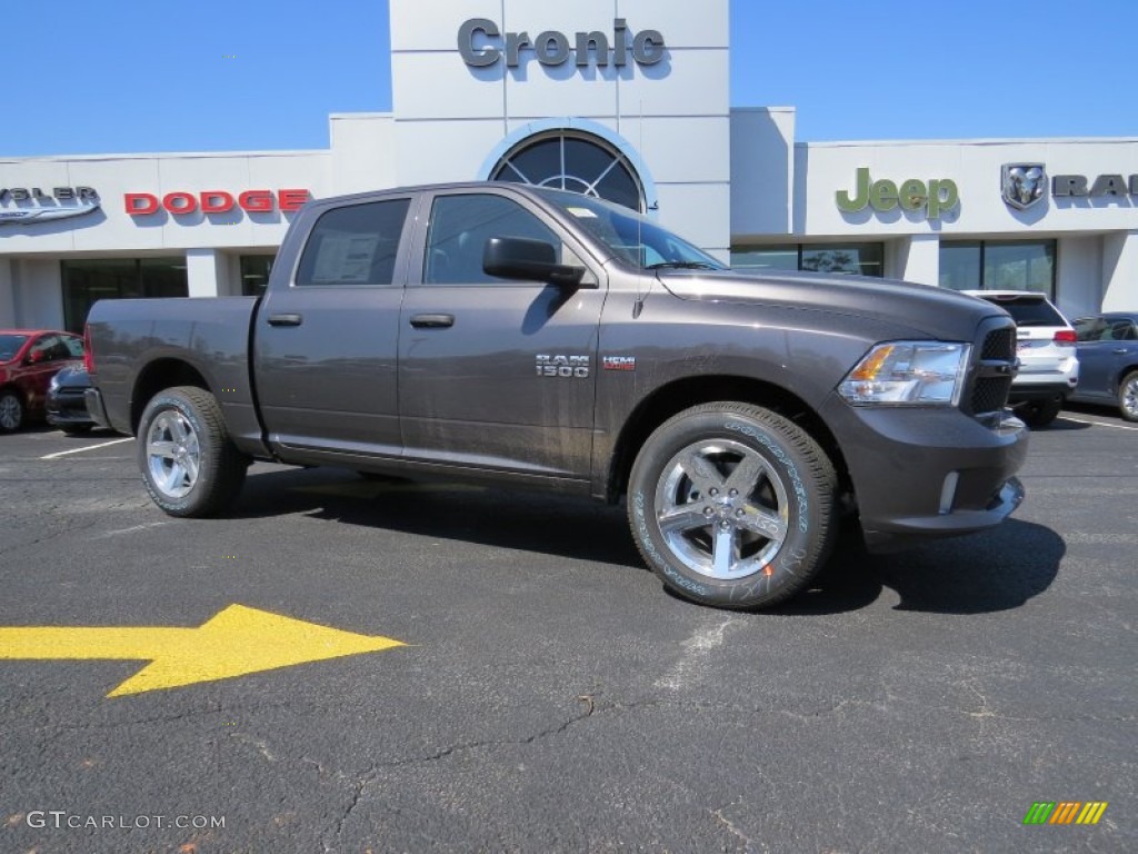 2014 1500 Express Crew Cab - Granite Crystal Metallic / Black/Diesel Gray photo #1