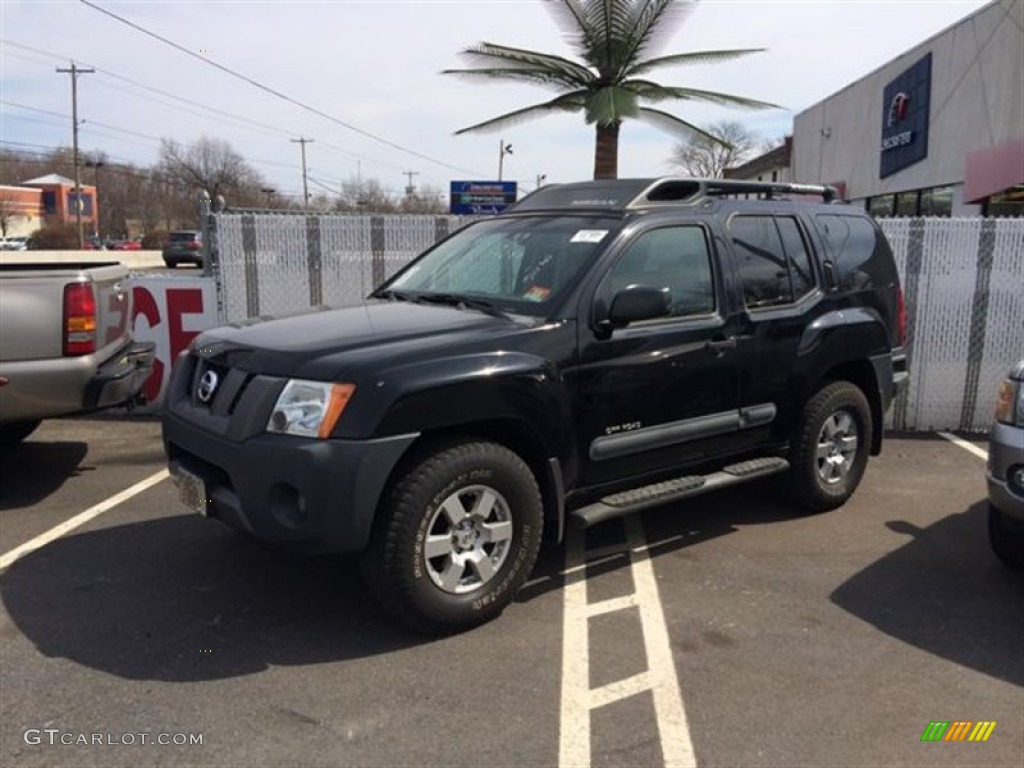 2005 Xterra Off Road 4x4 - Super Black / Blue/Graphite photo #1