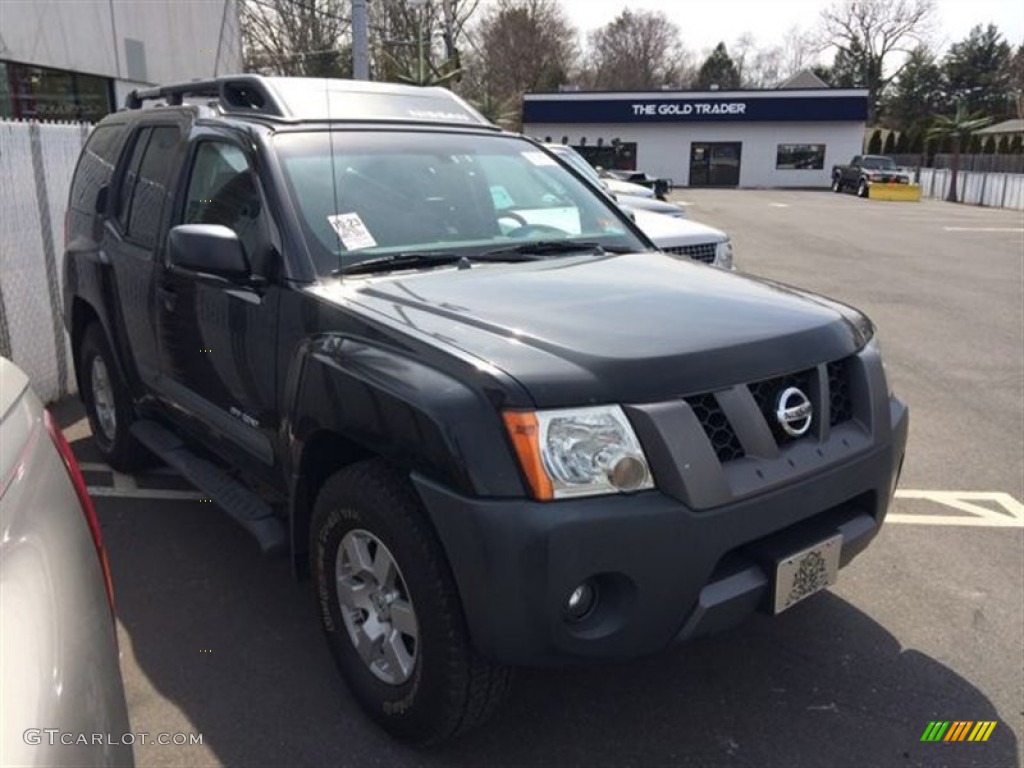 2005 Xterra Off Road 4x4 - Super Black / Blue/Graphite photo #4