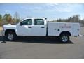 Summit White - Silverado 2500HD WT Crew Cab Utlity Truck Photo No. 3