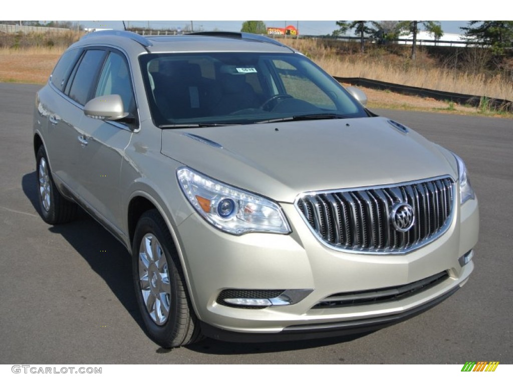 2014 Enclave Leather - Champagne Silver Metallic / Ebony photo #1