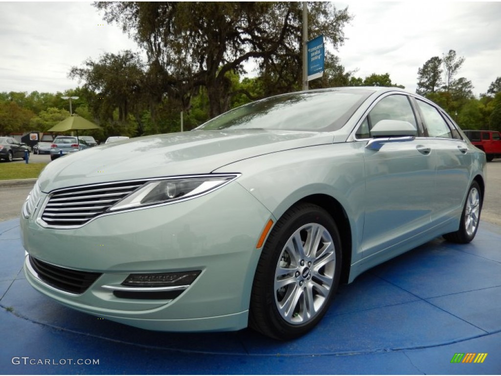 2014 MKZ Hybrid - Ice Storm / Light Dune photo #1