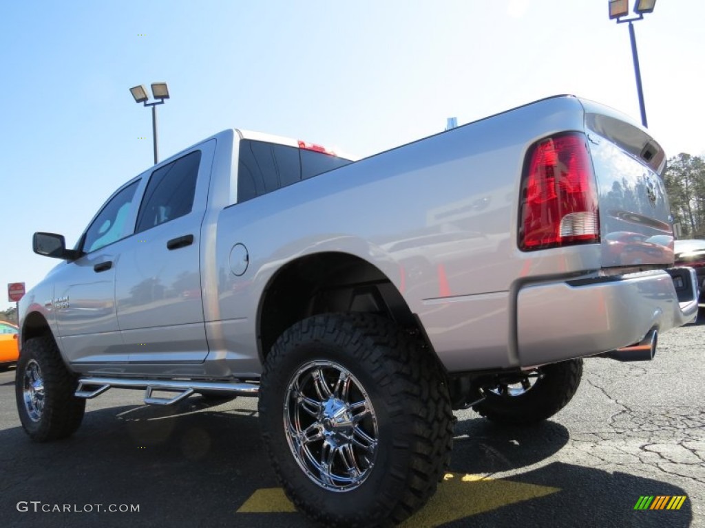 2014 1500 Express Crew Cab 4x4 - Bright Silver Metallic / Black/Diesel Gray photo #5