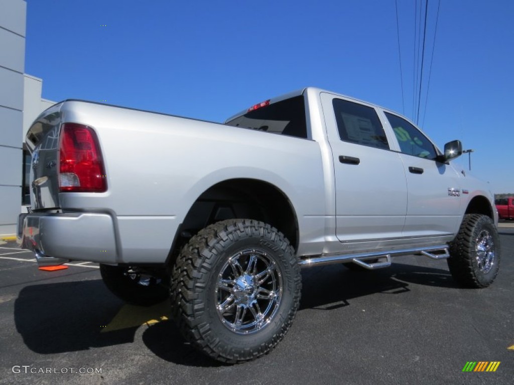 2014 1500 Express Crew Cab 4x4 - Bright Silver Metallic / Black/Diesel Gray photo #7