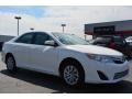 2014 Super White Toyota Camry LE  photo #1