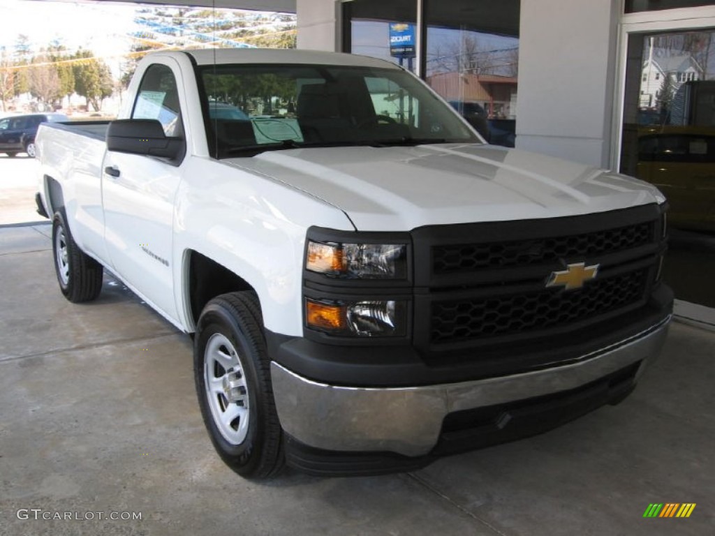 2014 Silverado 1500 WT Regular Cab - Summit White / Jet Black/Dark Ash photo #1