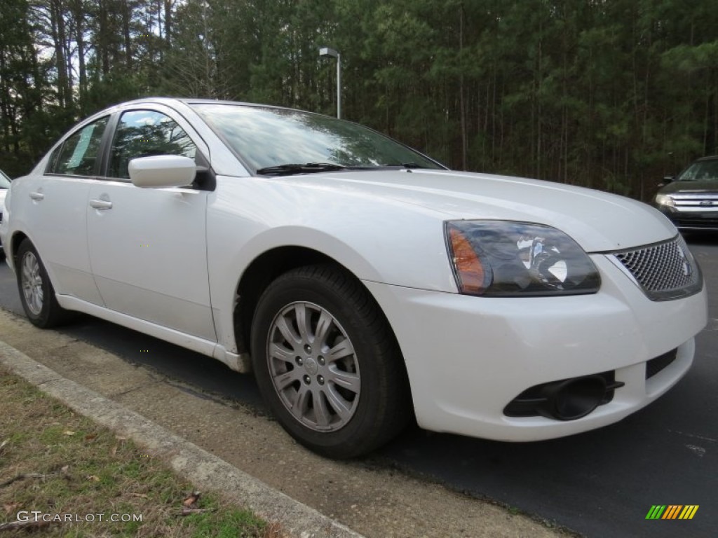 2011 Galant FE - White Pearl / Medium Gray photo #4