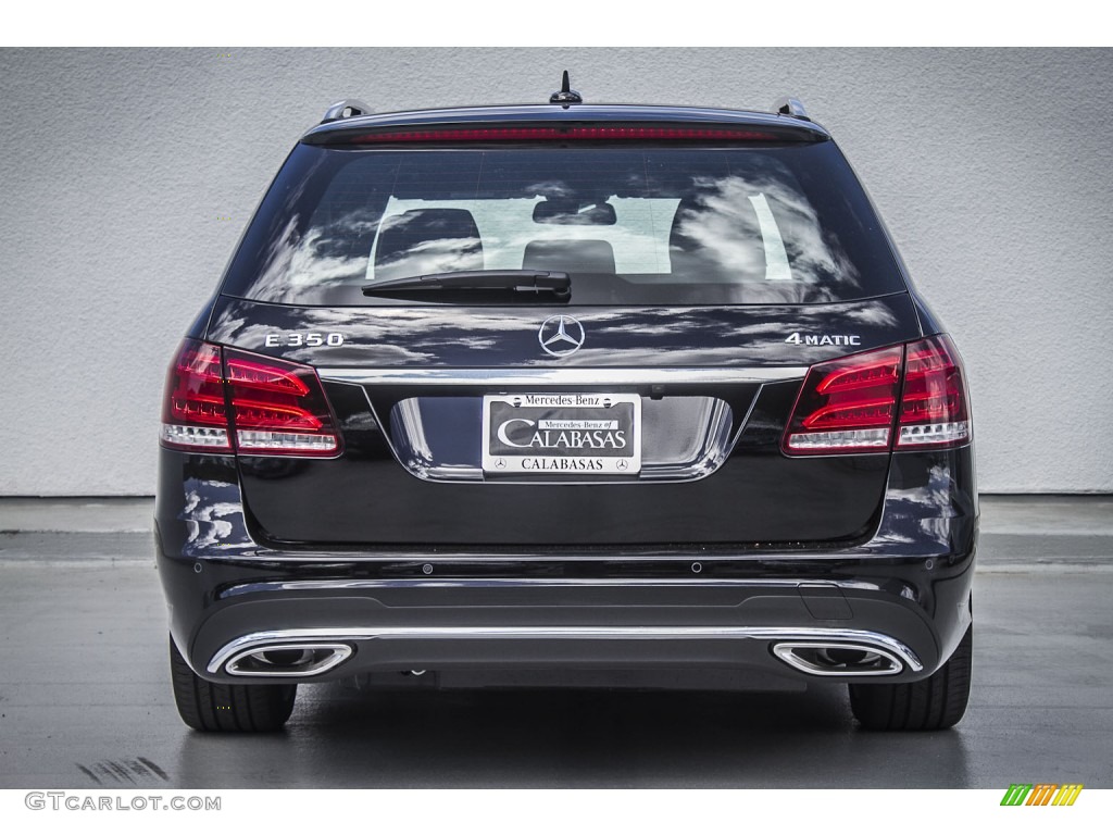 2014 E 350 4Matic Sport Wagon - Black / Black photo #3
