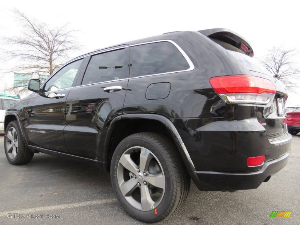 2014 Grand Cherokee Overland - Brilliant Black Crystal Pearl / Overland Morocco Black photo #2