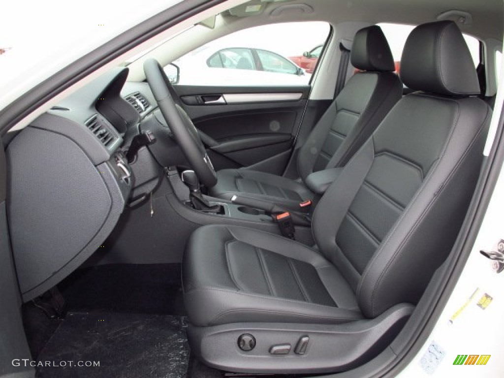 Titan Black Interior 2014 Volkswagen Passat 1.8T Wolfsburg Edition Photo #91907239