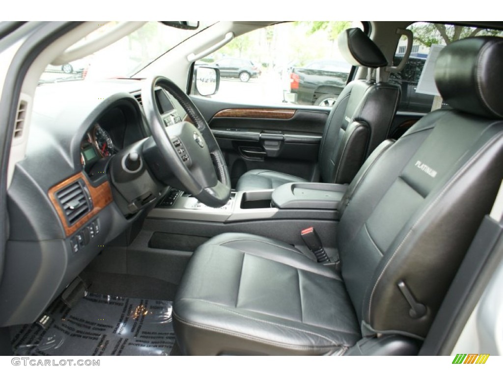 Charcoal Interior 2011 Nissan Armada Platinum Photo #91909402