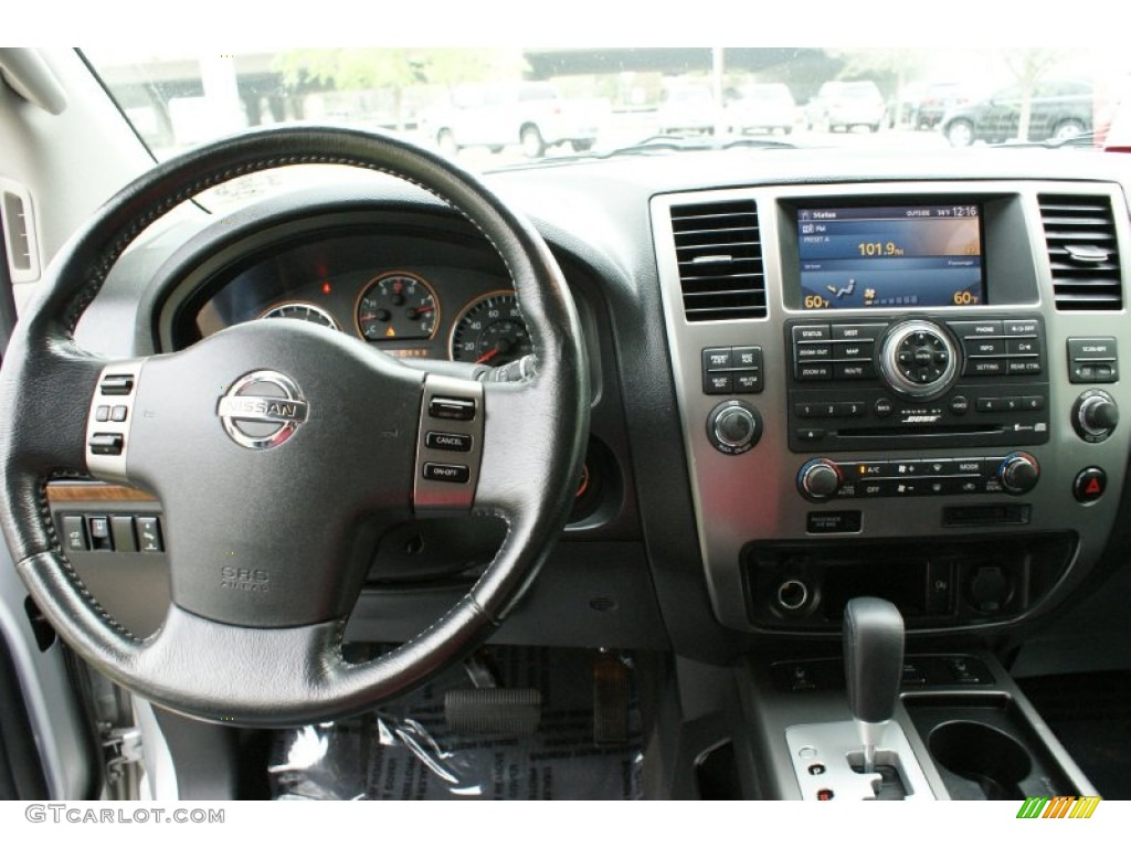 2011 Nissan Armada Platinum Charcoal Dashboard Photo #91909666