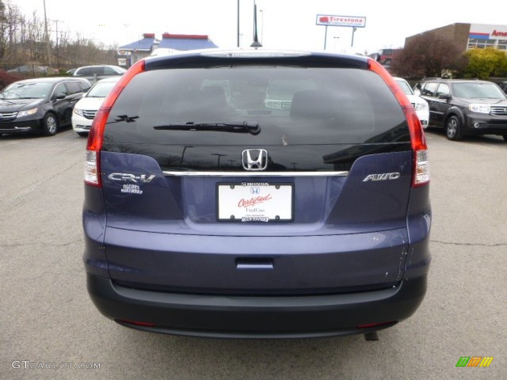 2012 CR-V EX-L 4WD - Twilight Blue Metallic / Gray photo #4