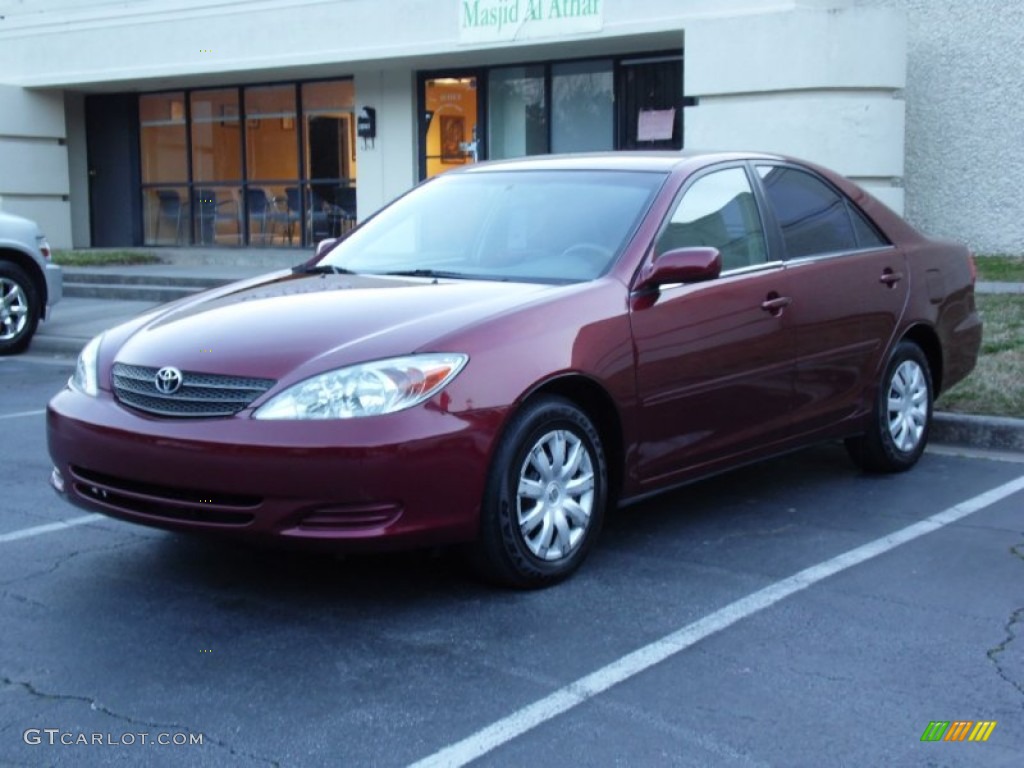 Salsa Red Pearl 2004 Toyota Camry LE Exterior Photo #91910389