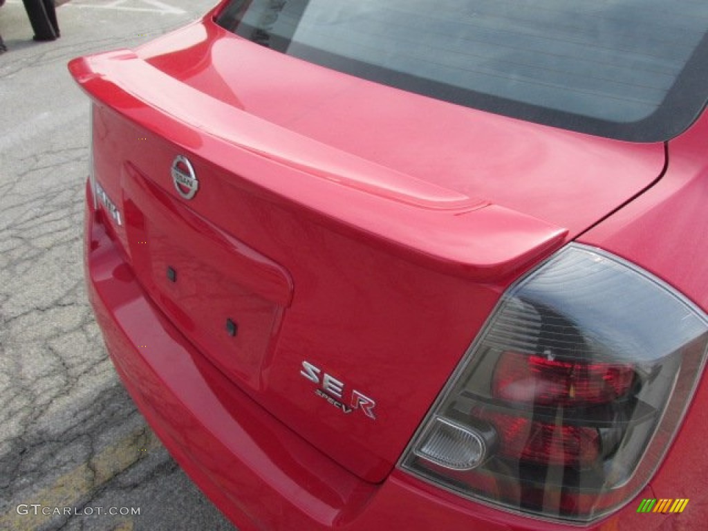 2008 Sentra SE-R Spec V - Red Alert / SE-R Charcoal photo #9